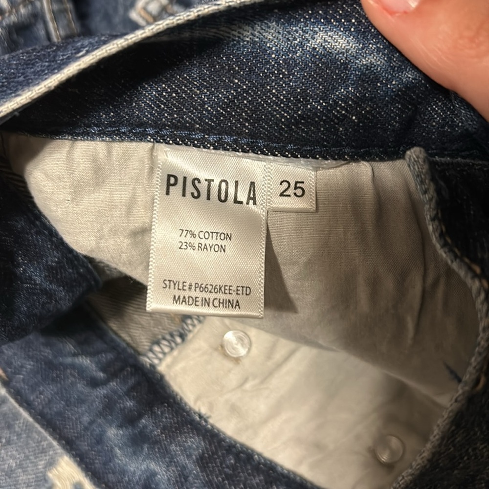 NWOT Pistola High Rise Ripped Jeans Size 25 - Picture 7 of 8
